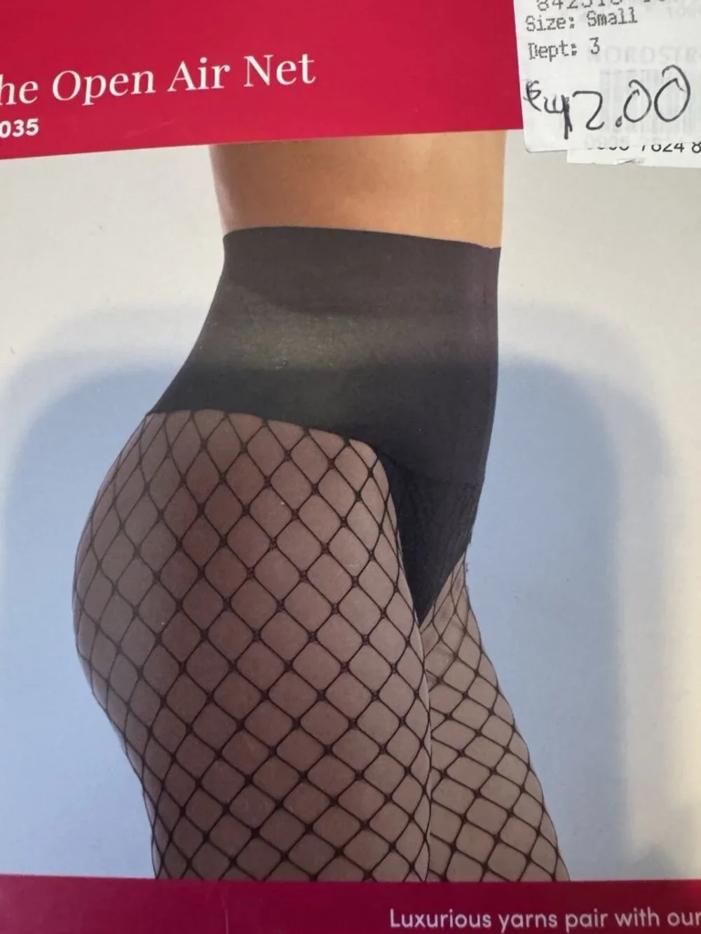 Commando Open Air Net Tights  HN035  Black Size S Fits 90-135 lbs) NEW $42